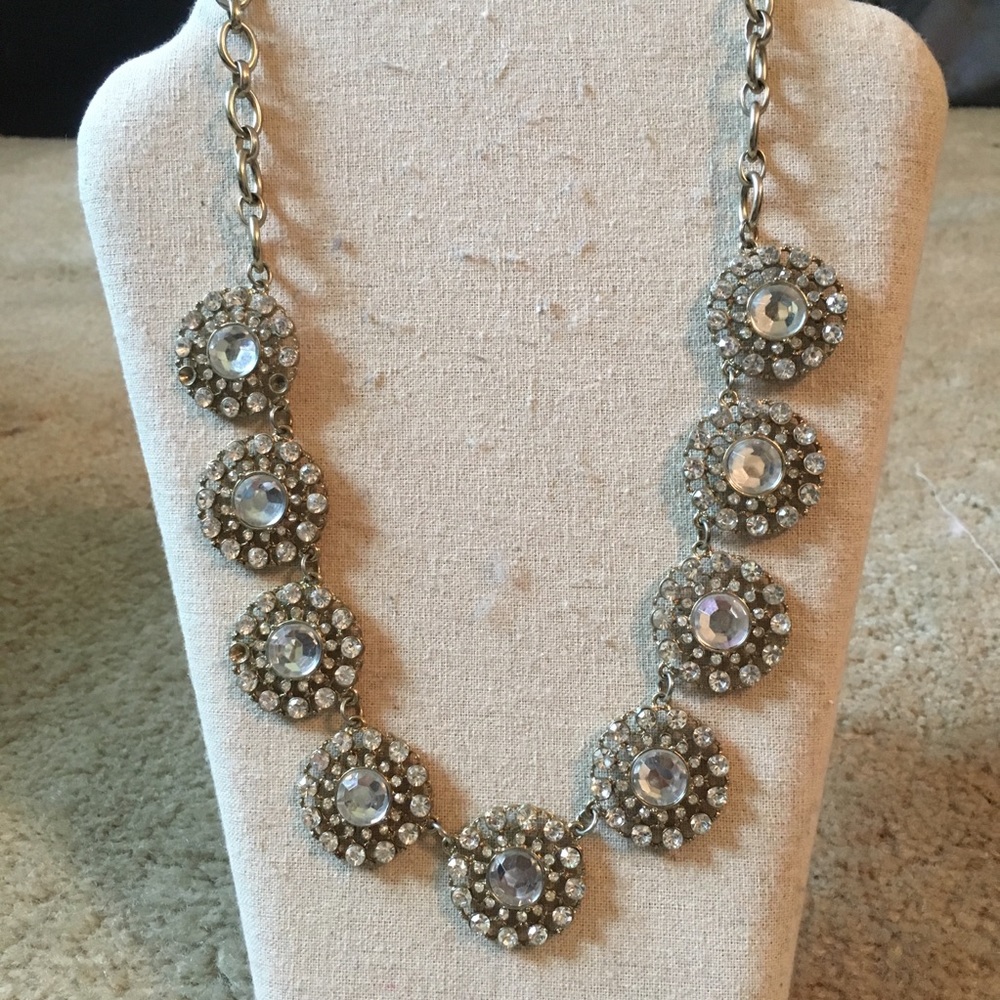 Authentic J.Crew crystal sunburst crystal necklace